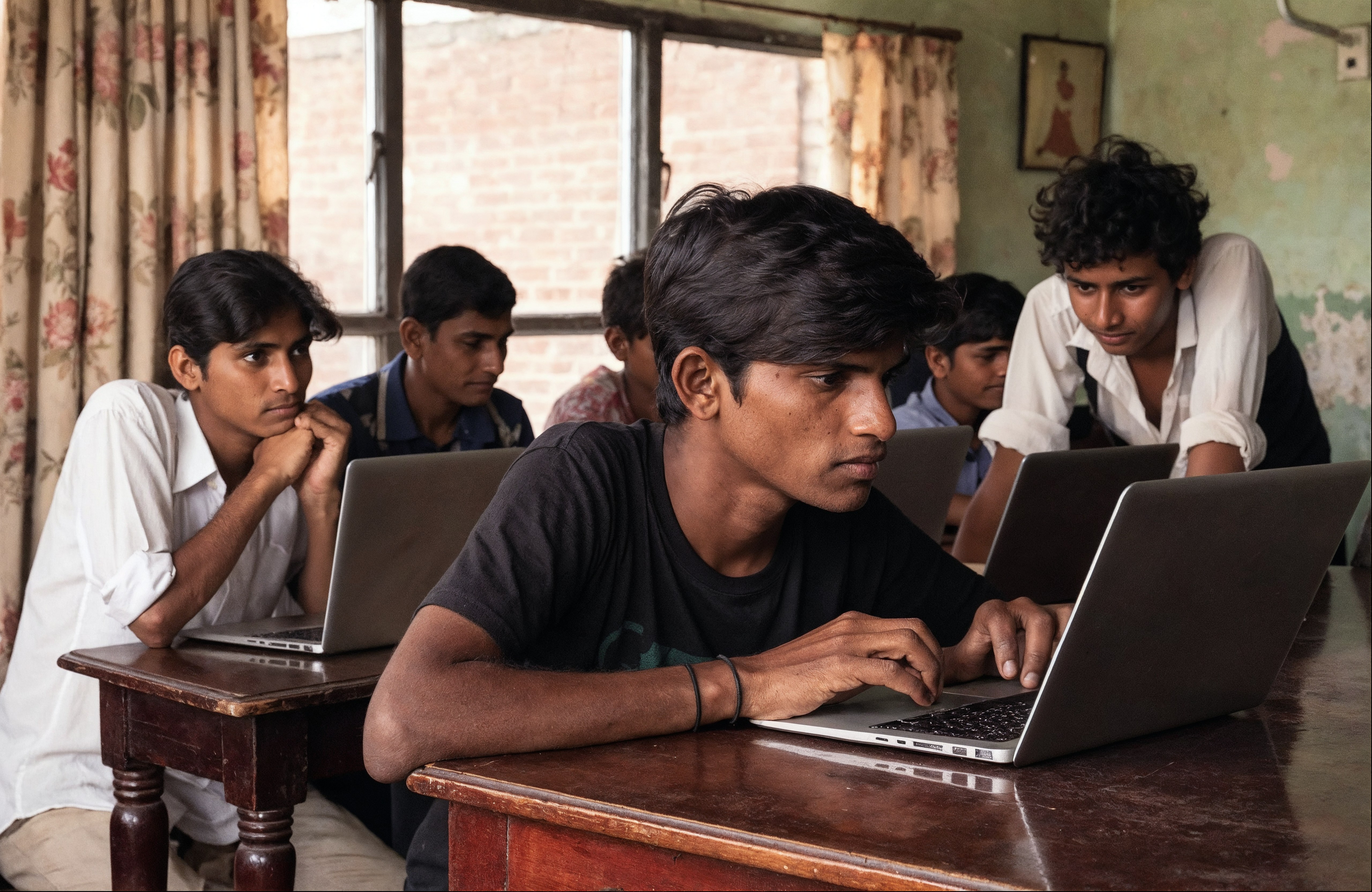 Indian youth in computer lab — PASALA Foundation gallery