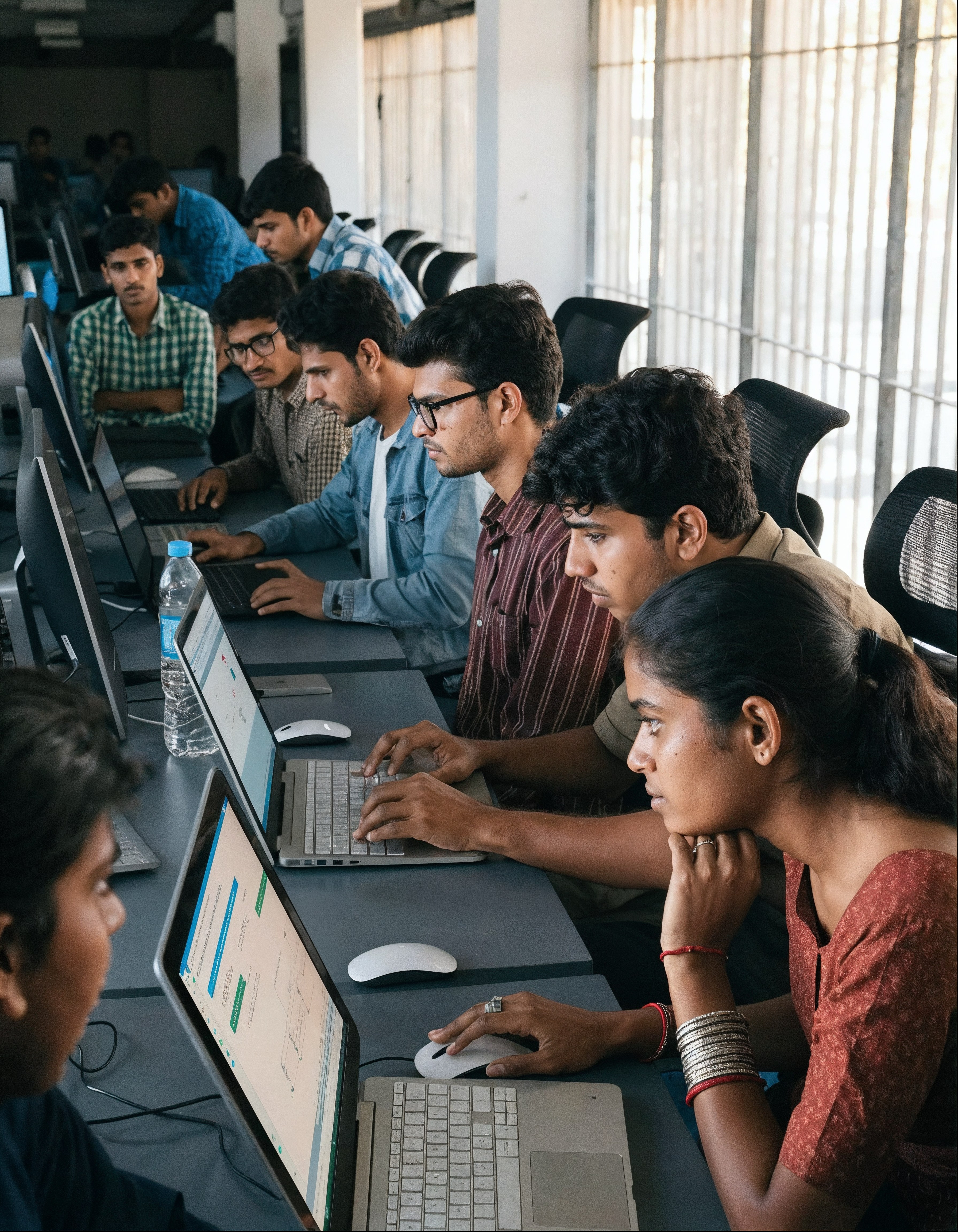 Indian students learning coding in modern computer lab — PASALA Foundation